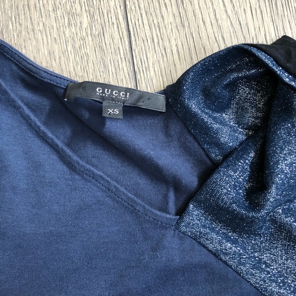 Gucci Tank Top Twist Shoulder Lurex Detail XS - Picture 3 of 5